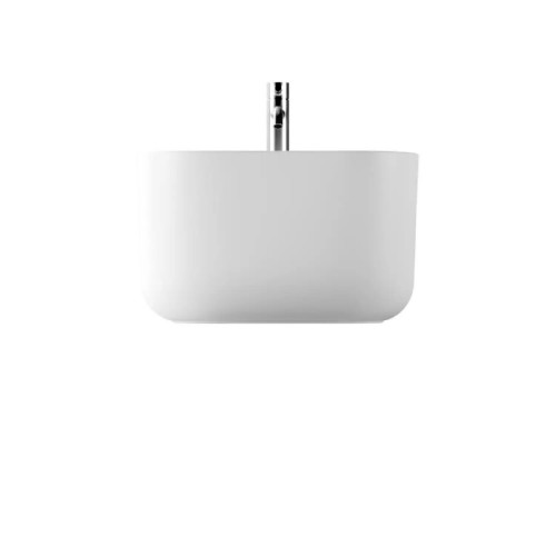 Lavabo da appoggio Unica Rectangular 50x40xh30 cm bianco lucido - Alic