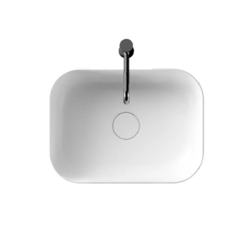 Lavabo da appoggio Unica 50x37xh16,5 cm bianco lucido - Alice Ceramica