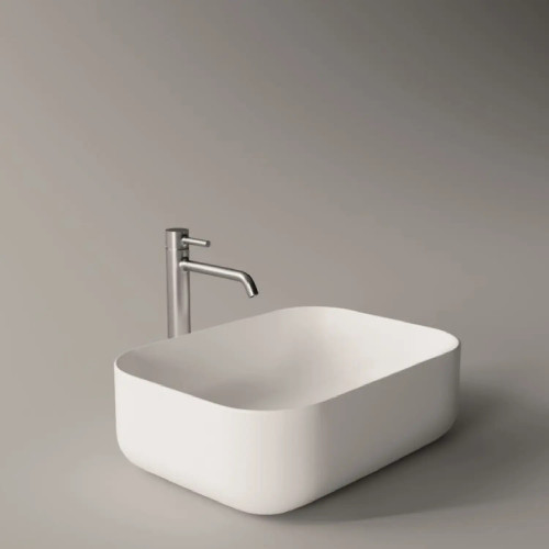 Lavabo da appoggio Unica 50x37xh16,5 cm bianco lucido - Alice Ceramica