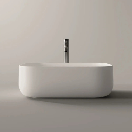 Lavabo da appoggio Unica 50x37xh16,5 cm bianco lucido - Alice Ceramica