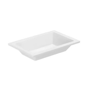 Lavabo da incasso Thin 75x40xh14 cm bianco lucido - Azzurra Ceramica