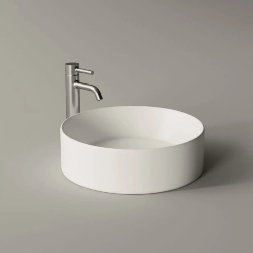 Lavabo da appoggio Spy Round 40 cm bianco lucido - Alice Ceramica