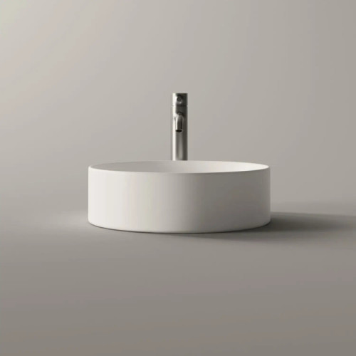Lavabo da appoggio Spy Round 40 cm bianco lucido - Alice Ceramica