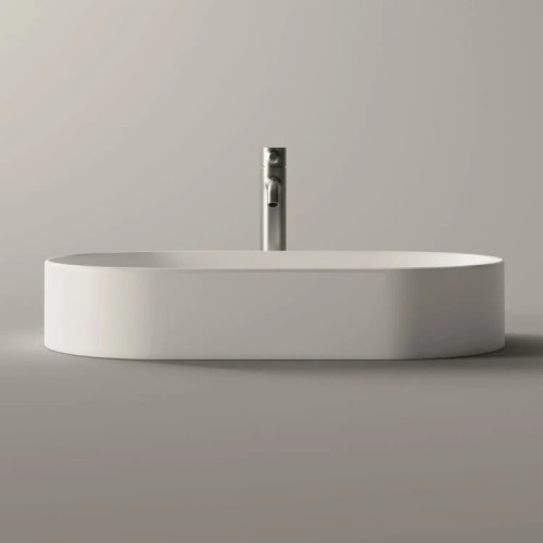 Lavabo da appoggio Spy 65x35xh12 cm bianco lucido - Alice Ceramica