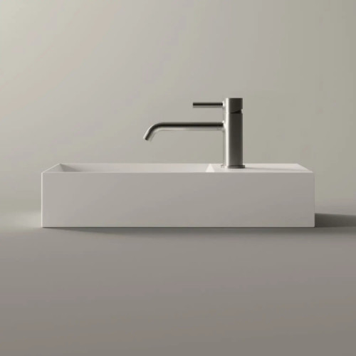 Lavabo da appoggio 55x25xh11 cm Spy bianco lucido - Alice Ceramica