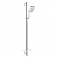 Asta doccia 3 getti Rainshower Smartactive 130 Cube cromo Grohe