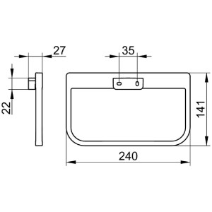 Portasciugamani ad anello Moll cromo - Keuco 2