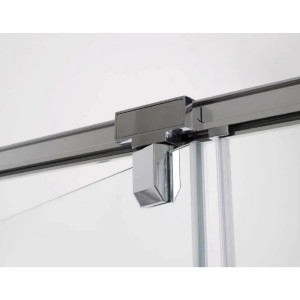 Porta battente per angolo Fast Plus 77/81 cm vetro trasparente - Kined 2