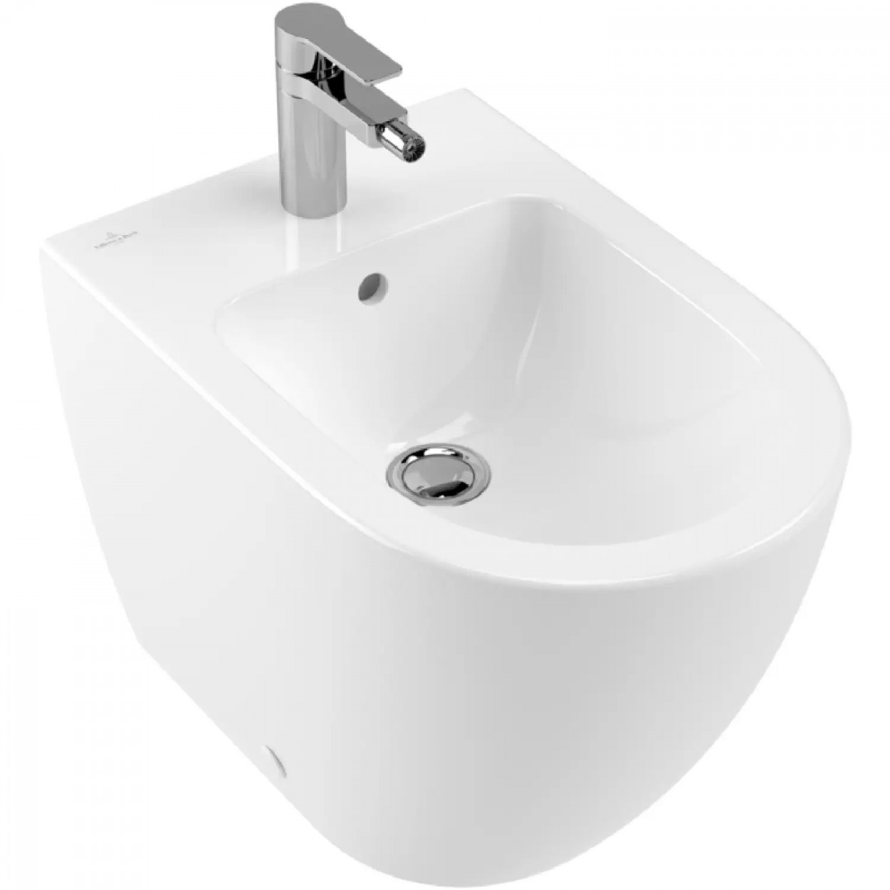 Bidet a terra filomuro Subway 2.0 37,5x56 cm bianco lucido - Villeroy