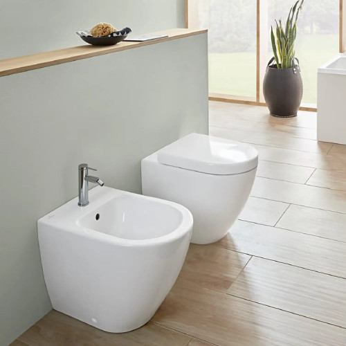 Bidet a terra filomuro Subway 2.0 37,5x56 cm bianco lucido - Villeroy
