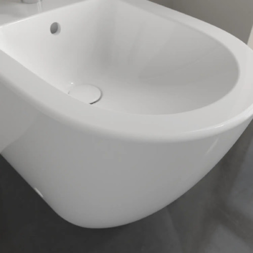 Bidet a terra filomuro Subway 2.0 37,5x56 cm bianco lucido - Villeroy