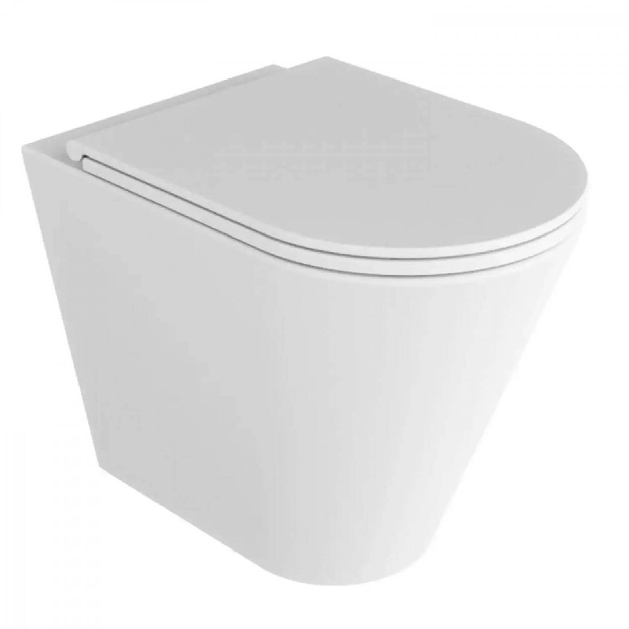 Vaso WC a terra filomuro Forma 54x37 cm cotone – Azzurra Ceramica