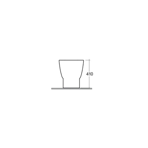 Vaso WC a Terra Filomuro One Bianco Lucido | Rak Ceramics