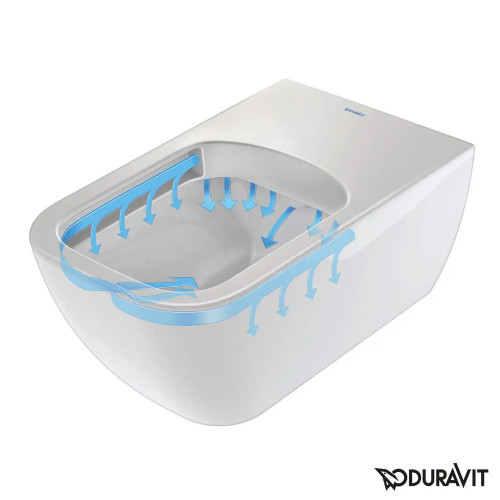 Vaso WC Sospeso Rimless® Viu Senza Brida | Duravit