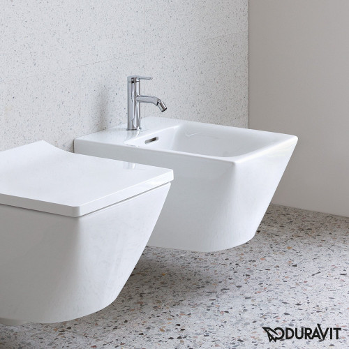 Bidet Sospeso Monoforo Viu Bianco Lucido | Duravit