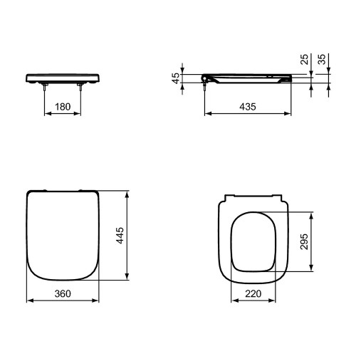 Coprivaso Softclose I.Life A Bianco Lucido | Ideal Standard