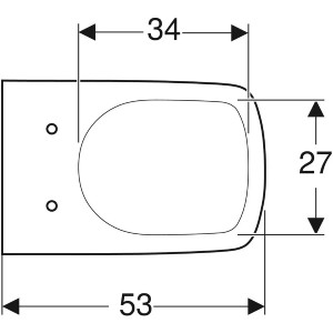 Vaso WC Sospeso Selnova Square Bianco Lucido | Geberit 2