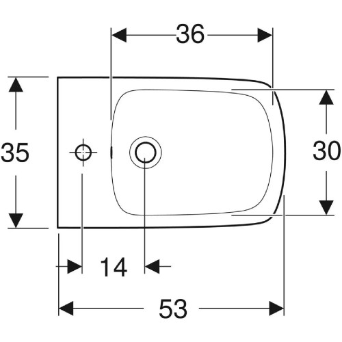 Bidet Sospeso Selnova Square Bianco Lucido | Geberit