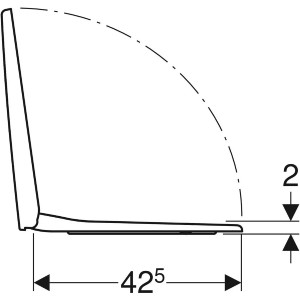 Coprivaso Selnova Square Bianco Lucido | Geberit 2