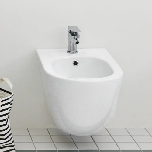Bidet Sospeso File 2.0 Bianco Lucido 53x37 cm | Art Ceram