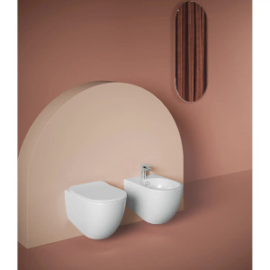 Coprivaso File 2.0 Chiusura Rallentata Bianco Lucido | Art Ceram 2