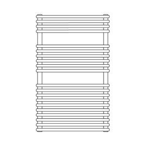 Scaldasalviette verticale Flauto 810x456 mm bianco - Irsap 2