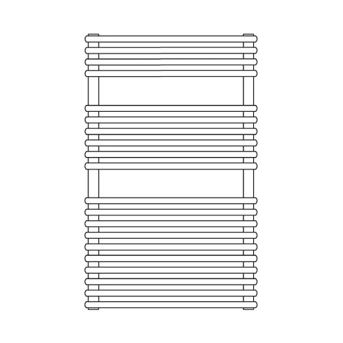 Scaldasalviette verticale Flauto 810x456 mm bianco - Irsap