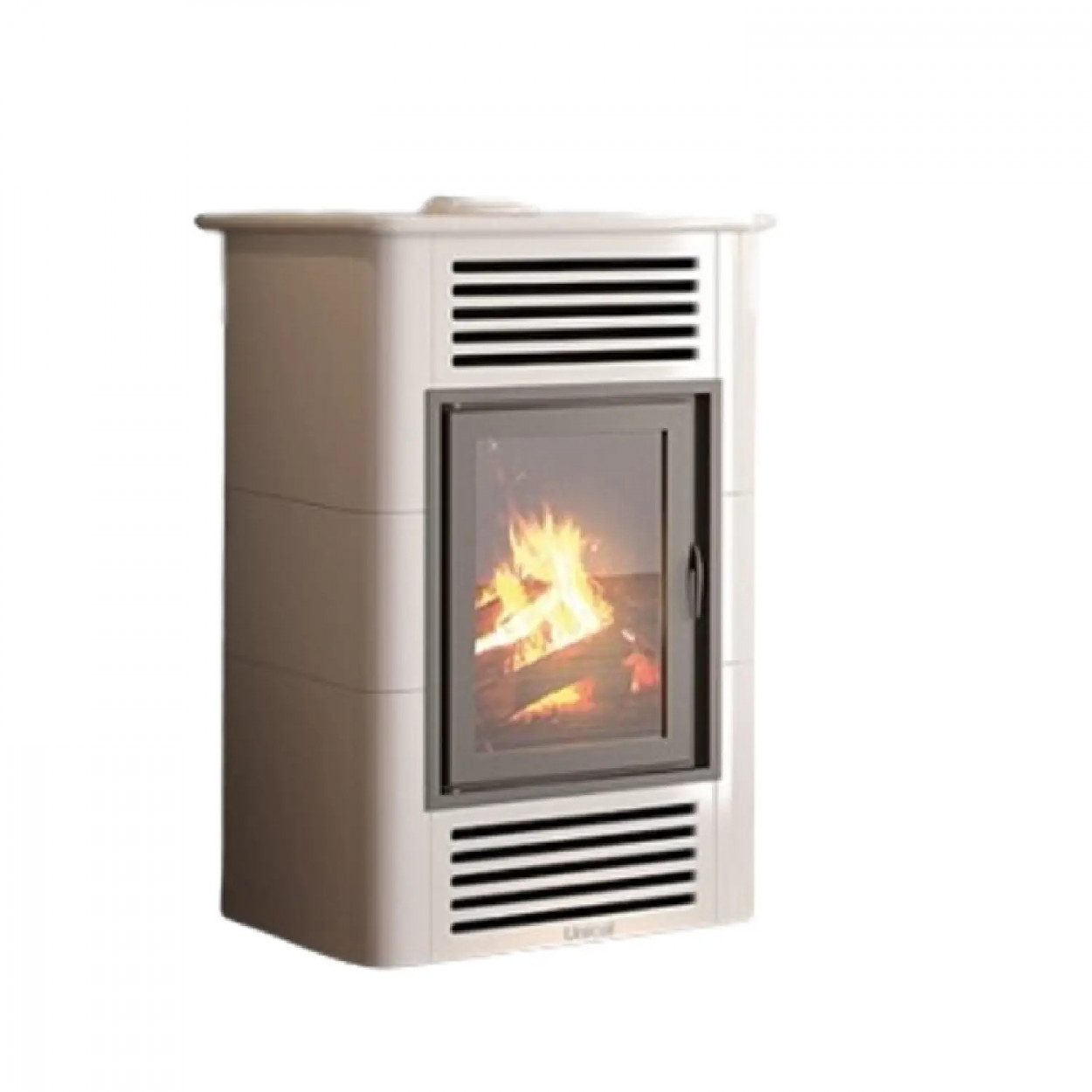 Stufa a Legna Minerva 10 kW Beige in Ceramica | Bioecotermo