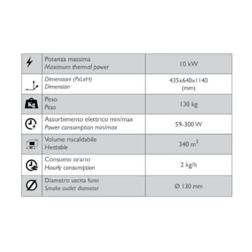 Stufa a Legna Minerva 10 kW Beige in Ceramica | Bioecotermo