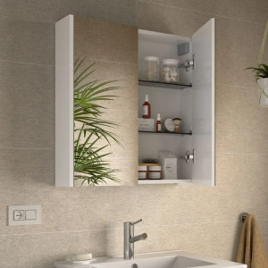 Specchio Contenitore Due Ante in Vetro | Meglioalge 2