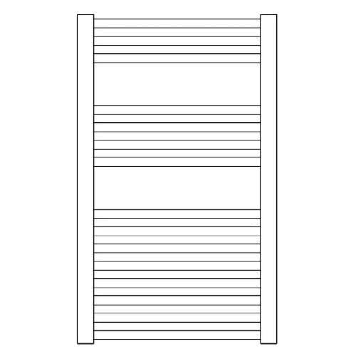 Scaldasalviette verticale Ares 818x530 bianco - Irsap