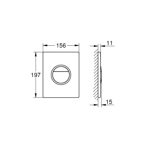 Placca di comando Nova Cosmopolitan Light cromo per Spa Bagni Premium