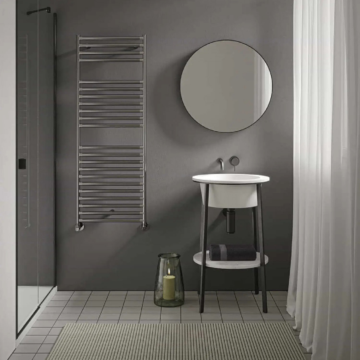 Scaldasalviette verticale Stilé 1792x481 mm inox satinato - Irsap