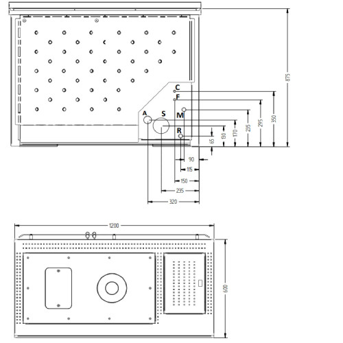 Termocucina a Pellet da Cucina Smart120 Maiolica 22,6 kW - Klover
