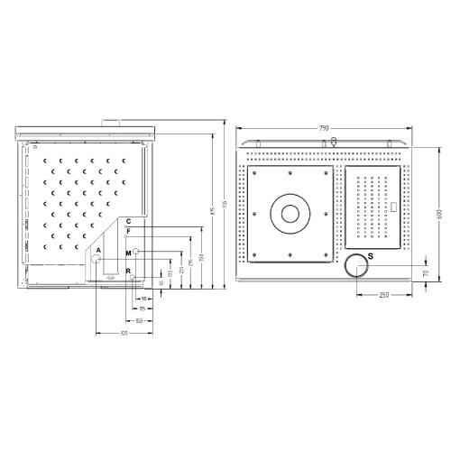 Termocucina a Pellet da Cucina Smart120 Maiolica 22,6 kW - Klover