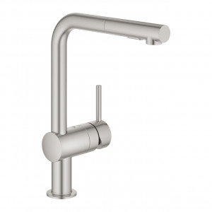 Miscelatore monocomando per lavello Minta satinato super steel - Grohe