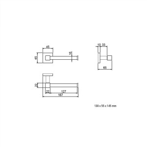 Portarotolo Nevio cromo – Meglioalge 2