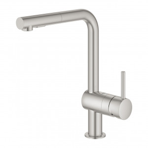 Miscelatore monocomando per lavello Minta satinato super steel - Grohe 2