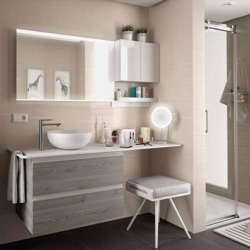 Lavabo da appoggio Attilio 39x14 cm porcellana bianca opaco – Meglioal