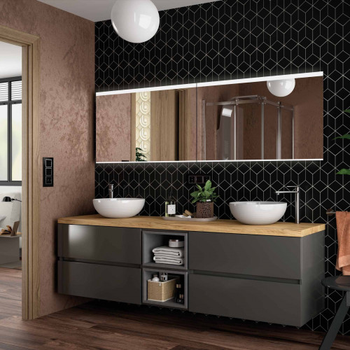Lavabo da appoggio Seduzione 39x39x15 cm porcellana bianca – Meglioalg
