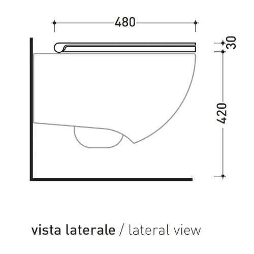 Coprivaso Slim Io 2.0 con chiusura rallentata - Flaminia