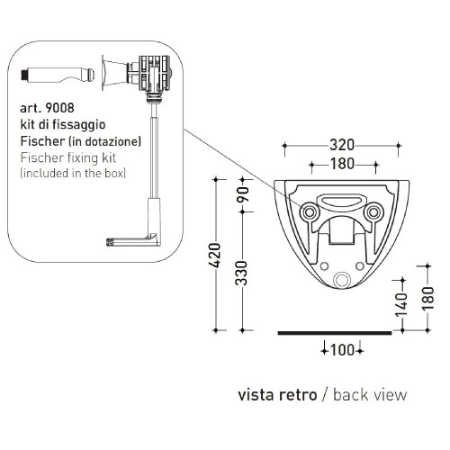 Bidet sospeso IO 2.0 monoforo bianco lucido - Flaminia