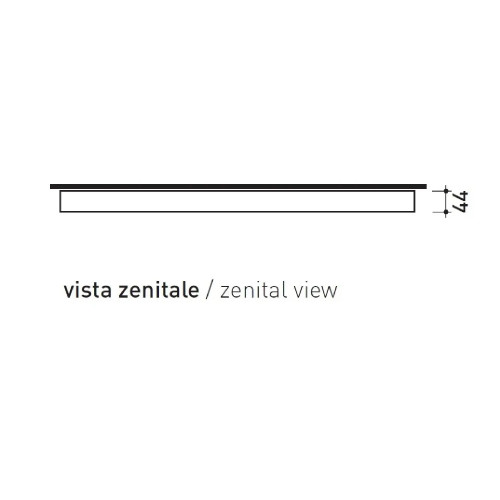 Specchio Madre 75 cm LED bianco opaco - Flaminia