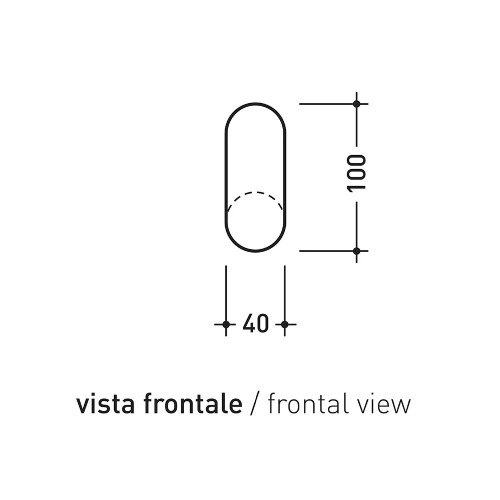Appendino Two in cromo - Flaminia