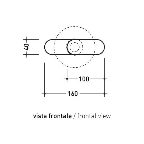 Porta rotolo Two in cromo - Flaminia