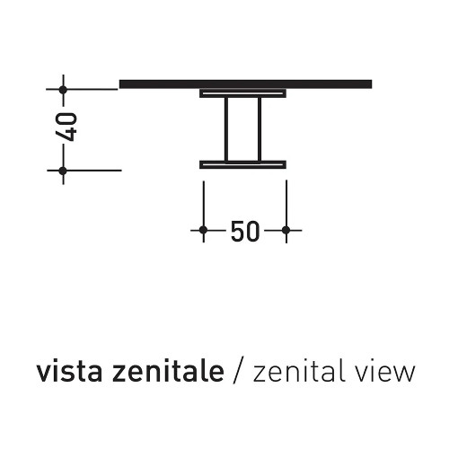Portasalviette Hoop piccolo 5 cm in cromo - Flaminia