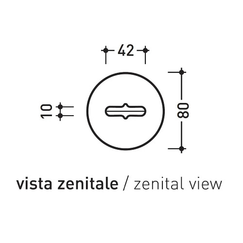 Porta scopino da appoggio Fold in cromo - Flaminia