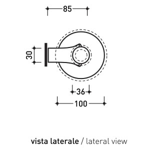 Porta rotolo Fold in cromo - Flaminia 2