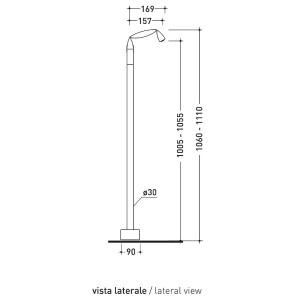 Miscelatore lavabo freestanding Fold cromo - Flaminia 2