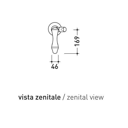 Miscelatore lavabo freestanding Fold cromo - Flaminia